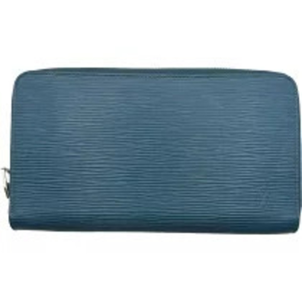 Louis Vuitton Zippy Organizer Blue Epi Leather Long Wallet